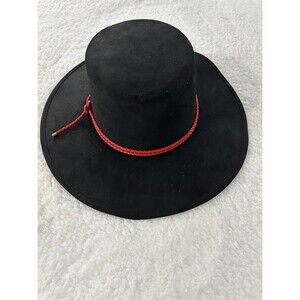 Anthropologie ASN Braided Rancher Hat Women Black Knotted Band Classic Sz OS NWT